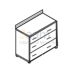 Мебель для гостиниц Комод с 3- мя ящиками ГР 760 ББ