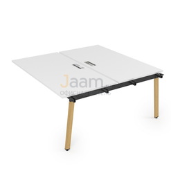 Мебель для персонала Средний модуль стола БЕНЧ-системы сдвоенные на 2 раб. места Iron Wood 10БДС.284