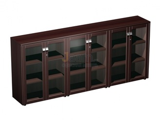 Кабинет руководителя Шкаф для документов средний со стеклянными дверями