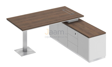 Кабинет руководителя Стол на опорной тумбе правый СИ 101пр