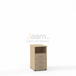 Мебель для персонала Офисная тумба приставная с нишей к столам ЛТ-1.3 и ЛТ-1.4