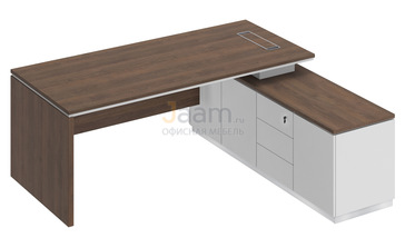 Кабинет руководителя Стол на опорной тумбе правый СИ 108пр