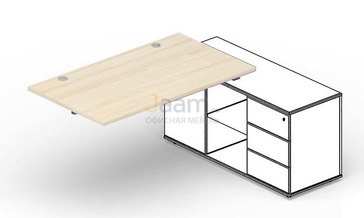 Мебель для персонала Стол для крепления к сервисной опорной тумбе (2 громмета) STPG128FU