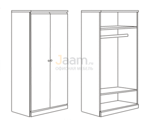 Мебель для гостиниц Гардероб R5805