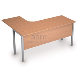 Мебель для персонала Стол криволинейный на металлических опорах правый 2МД.133